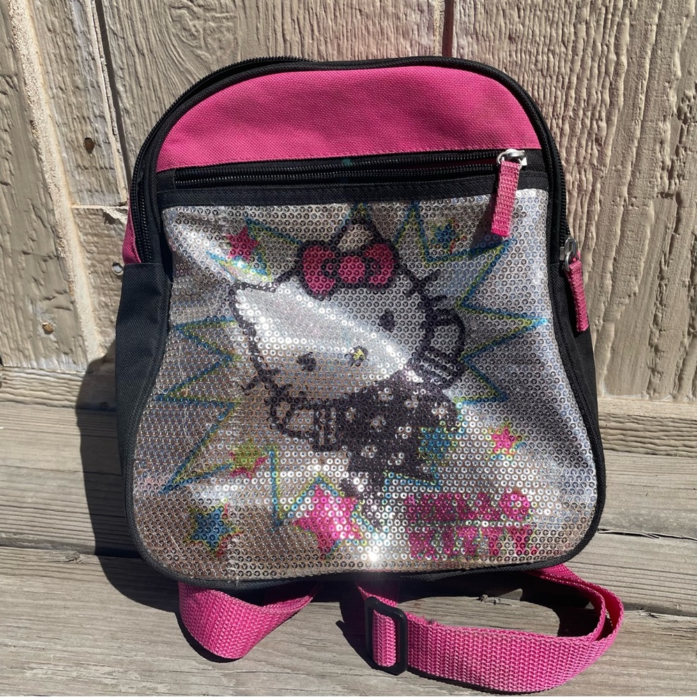 Hello Kitty Pink and Silver Kids Backpack